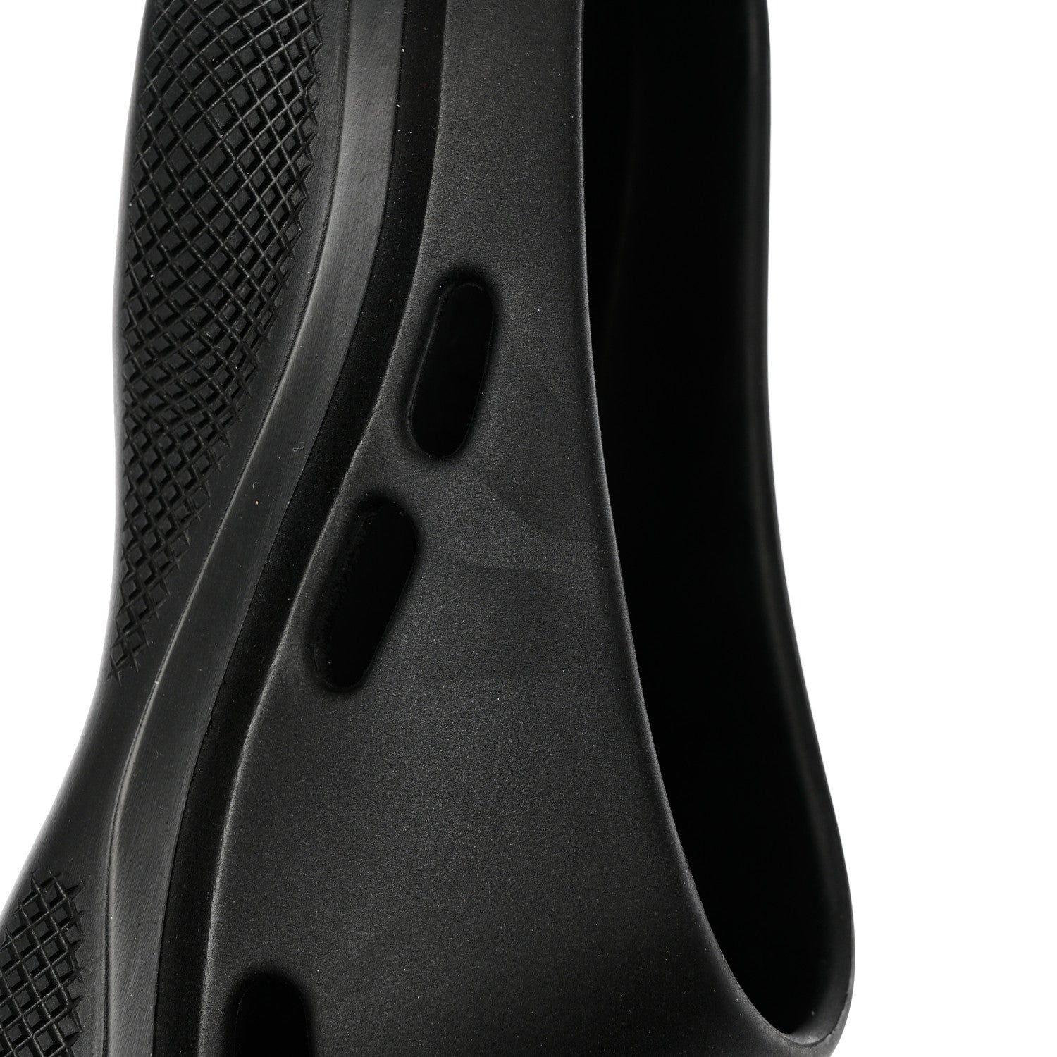 Prada Soft Mellow Rubber Triangle Logo Embossed Mens Mules 42 Black 8 of 10