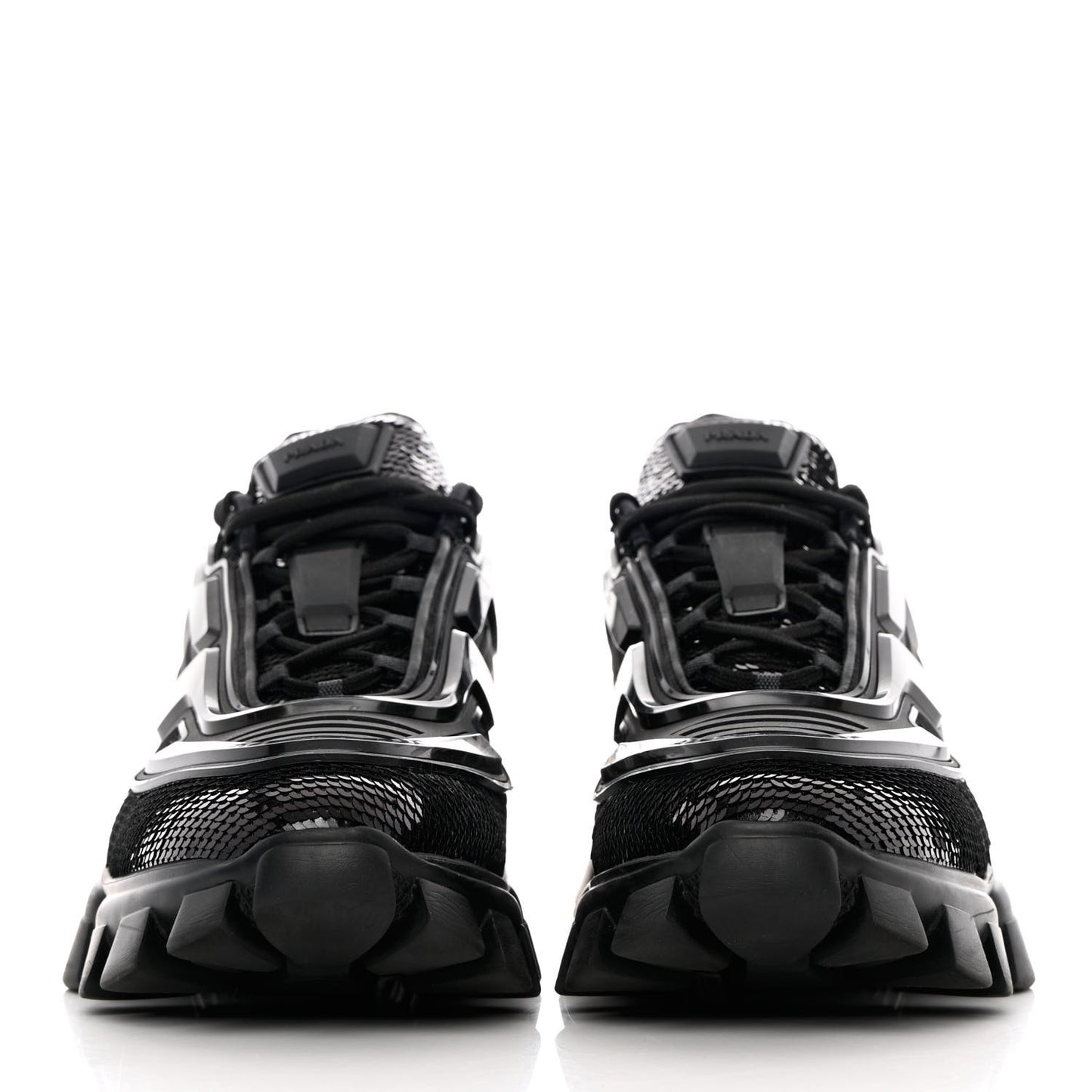 Sequin Cotton Rubber Mens Cloudbust Thunder Sneakers 8 Black