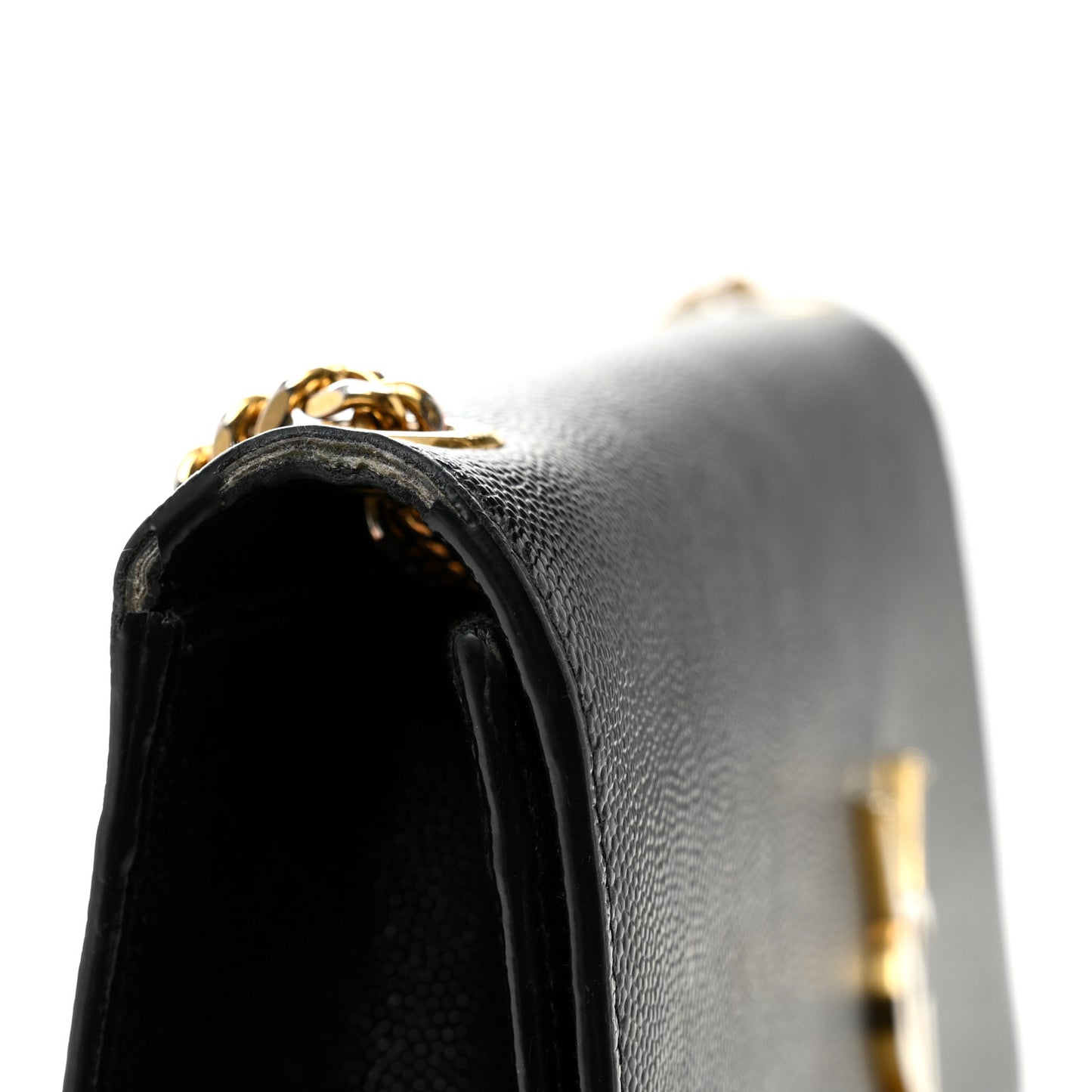 Grain De Poudre Medium Classic Monogram Kate Satchel Black
