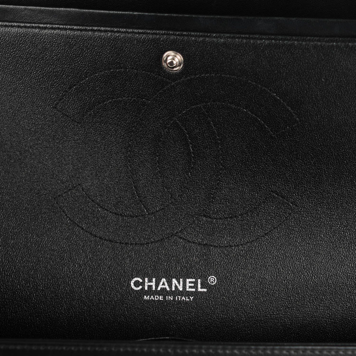Chanel Lambskin Quilted Jumbo Double Flap Black 7 of 9