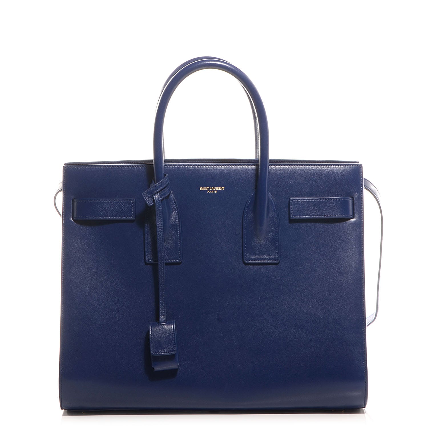 Saint Laurent Leather Classic Sac De Jour Small Blue 1 of 9