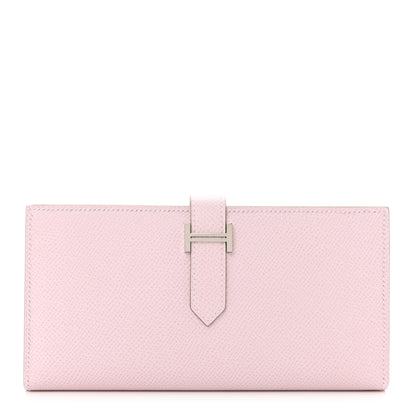 Hermes Epsom Bearn Gusset Wallet Mauve Pale 1 of 8