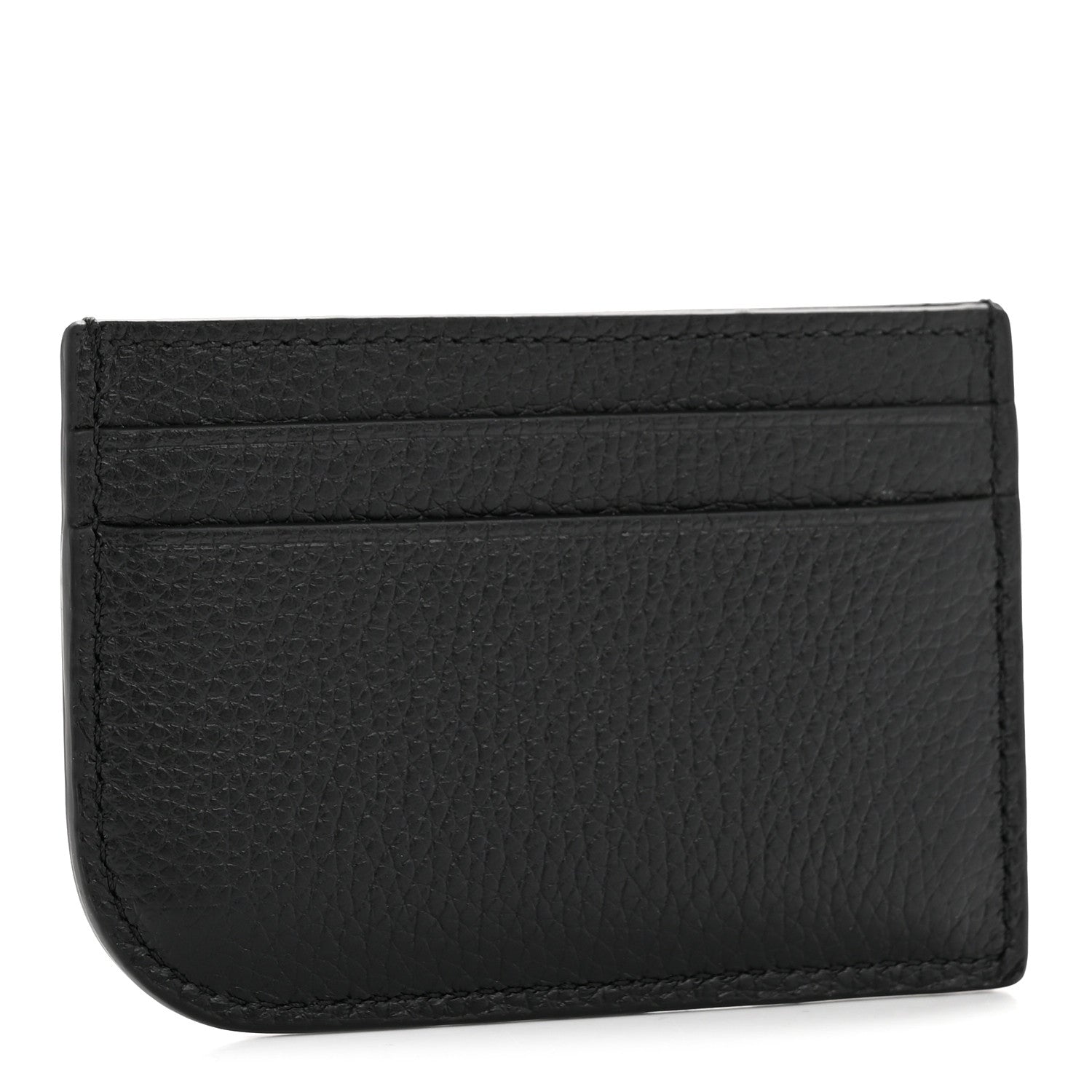 Alexander McQueen Grained Calfskin Sling Stud Card Holder Black 3 of 10