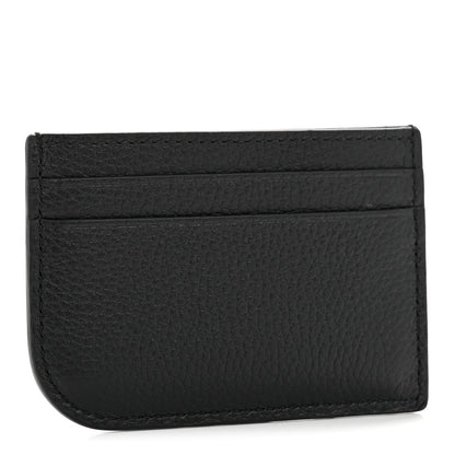 Alexander McQueen Grained Calfskin Sling Stud Card Holder Black 3 of 10