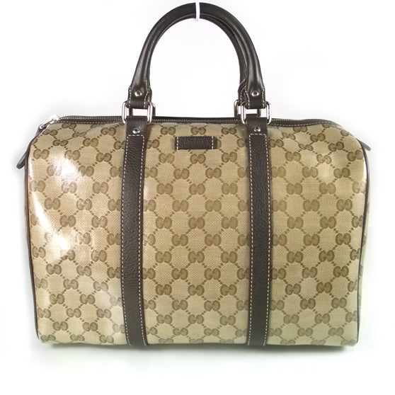 Gucci Crystal Monogram Dollar Calfskin Medium Joy Boston Beige Ebony Testa di Moro 1 of 9