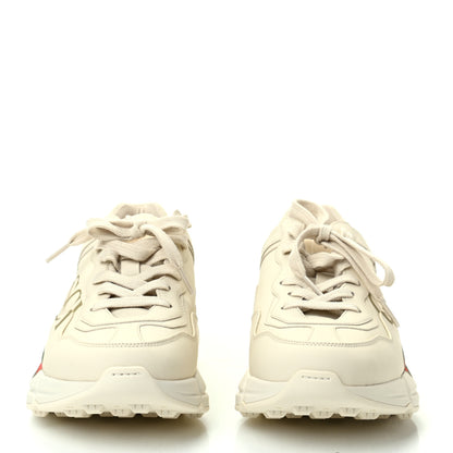 Gucci Calfskin Logo Womens Rhyton Sneakers 39.5 Ivory 2 of 9