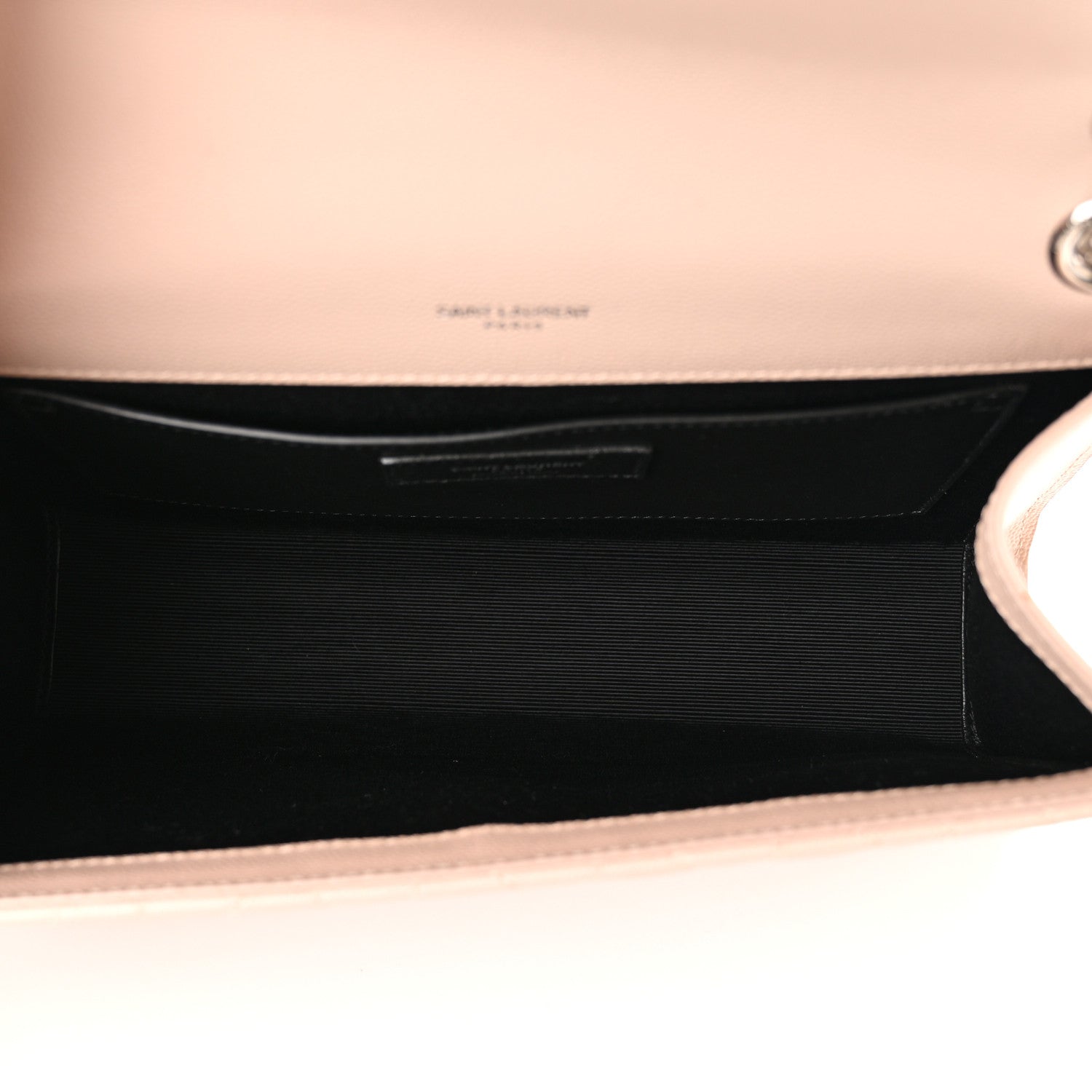 Saint Laurent Grain De Poudre Textured Mixed Matelasse Medium Triquilt Monogram Satchel Marble Pink 5 of 11