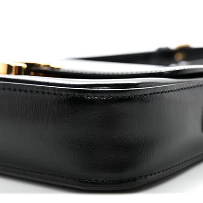 Celine Shiny Calfskin Triomphe Shoulder Bag Black 10 of 10