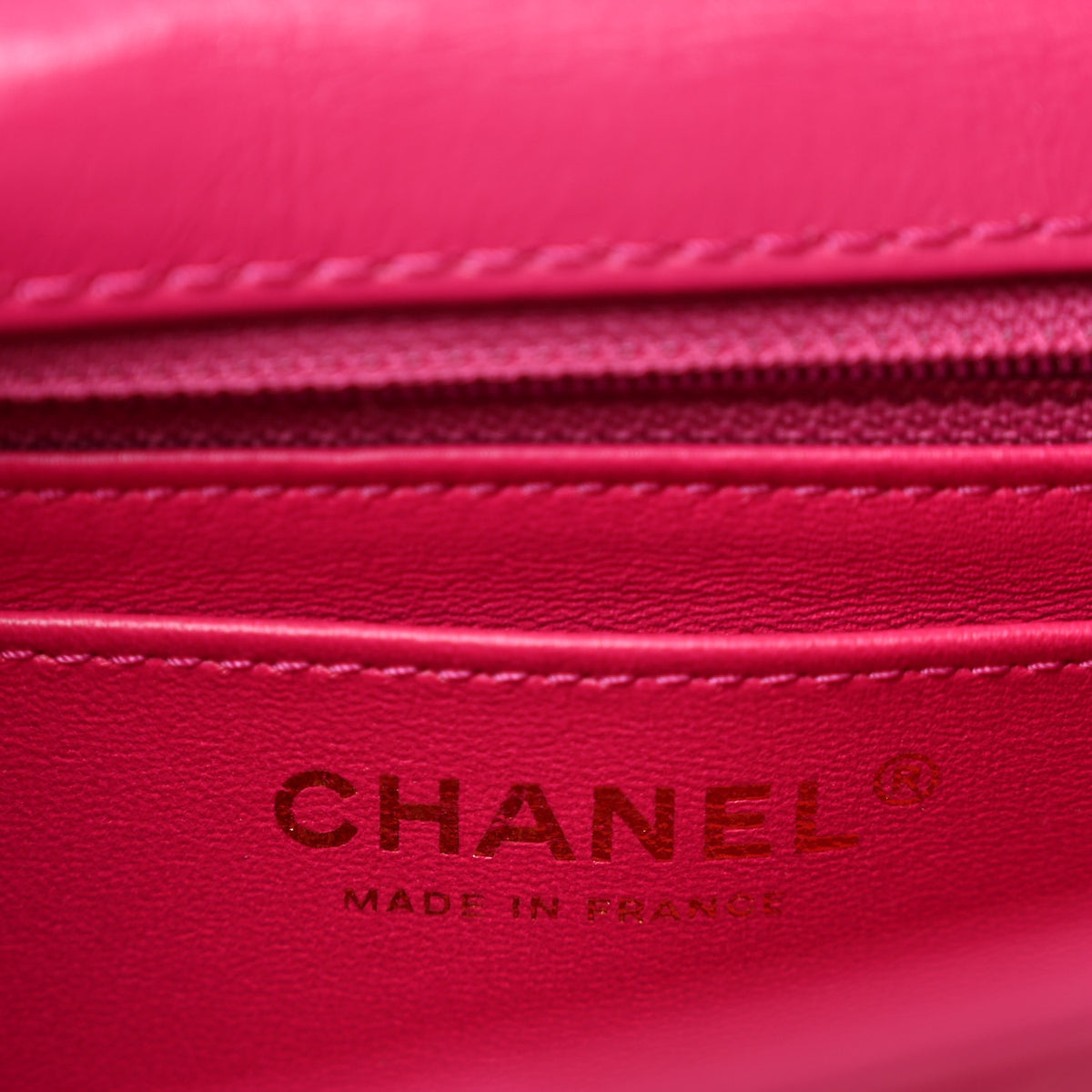 Aged Calfskin Quilted 2.55 Reissue Mini Flap Fuchsia