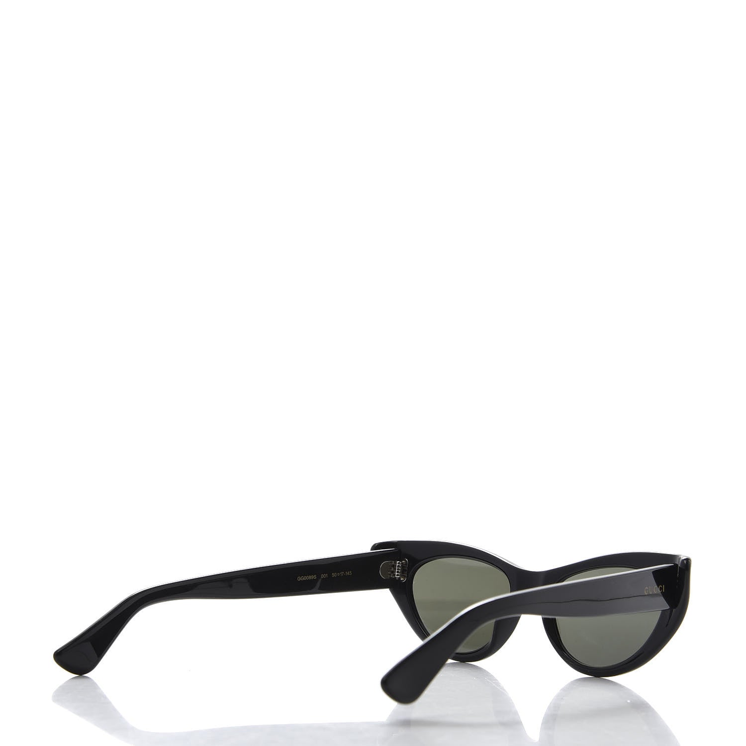 Gucci Acetate Cat Eye GG0089S Sunglasses Black 4 of 9