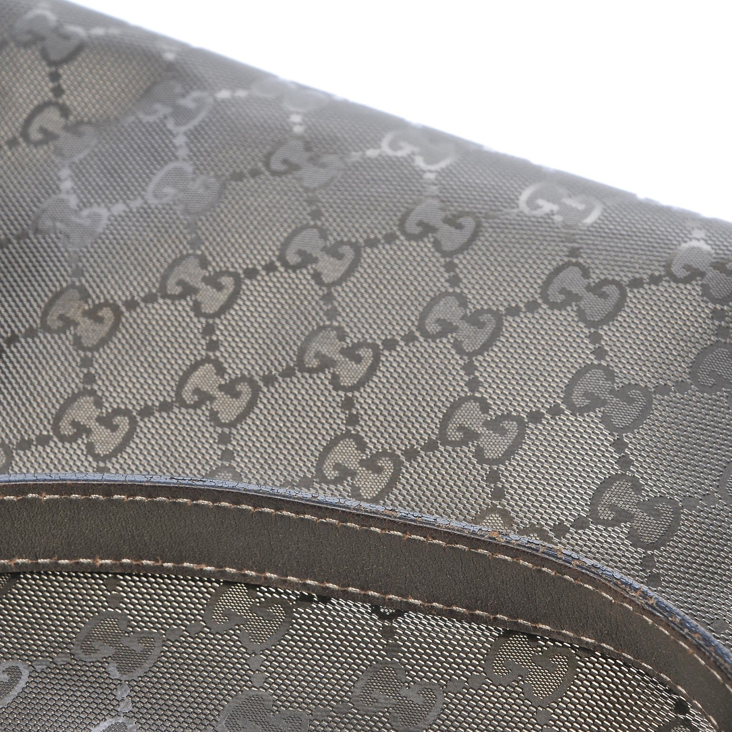 Gucci Imprime Monogram Medium Zippered Shopping Tote Pewter 10 of 13