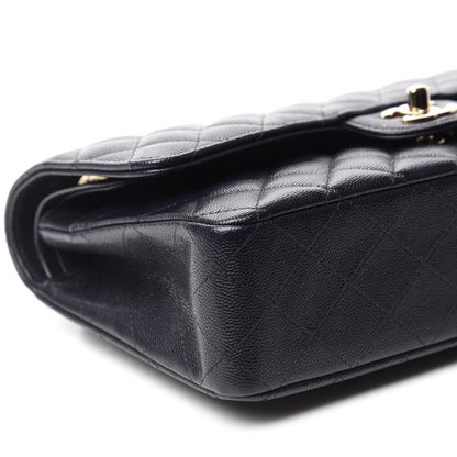 Chanel Caviar Quilted Medium Double Flap Navy 6 of 10