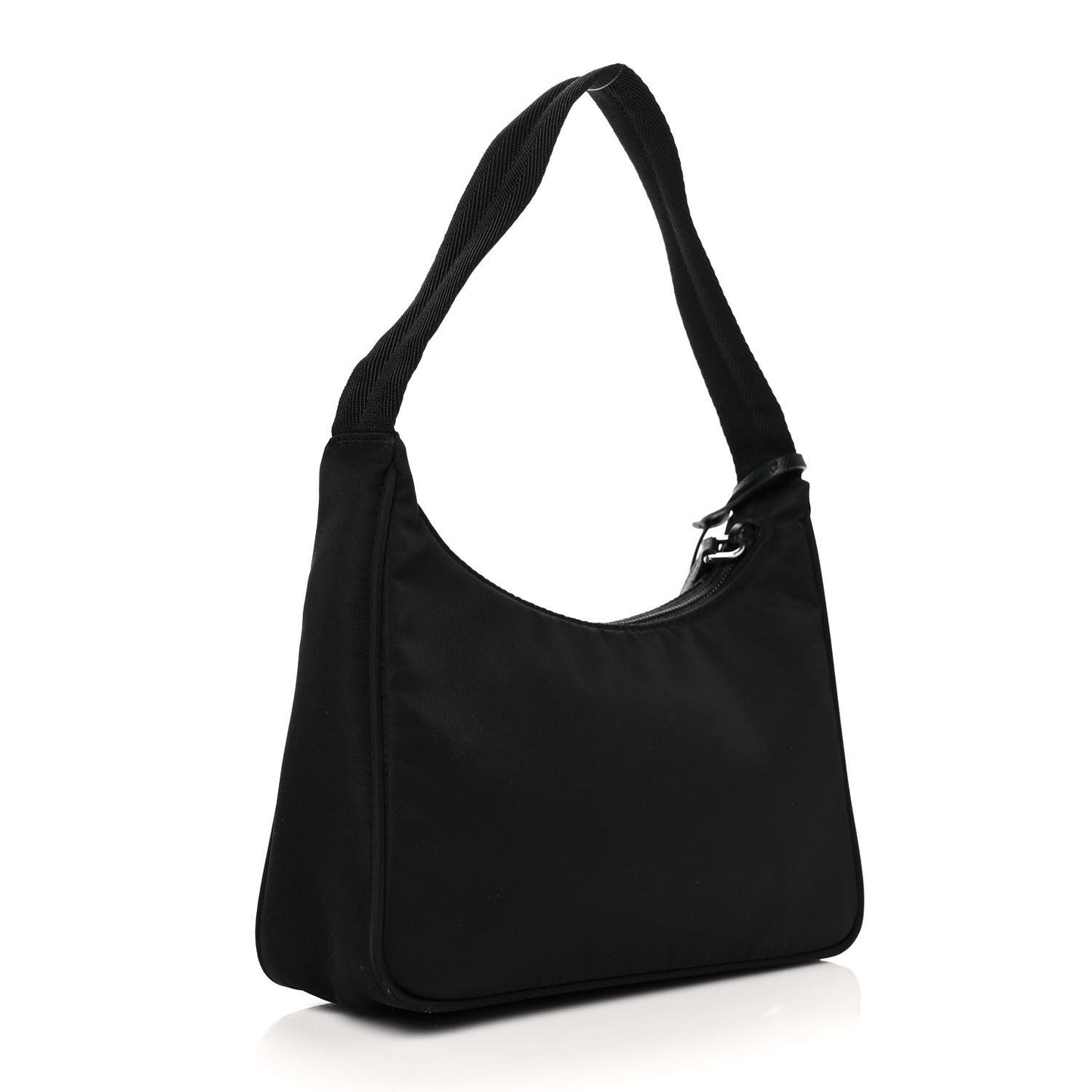 Tessuto Nylon Saffiano Lunar New Year Mini Re-Edition 2000 Bag Black Fuoco