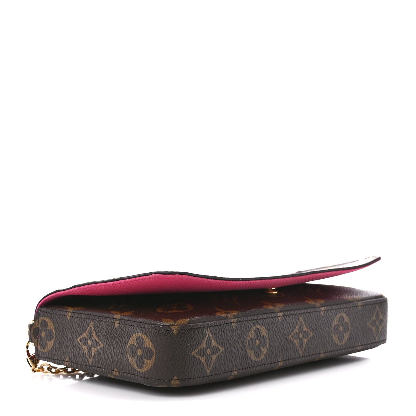 Monogram 2021 Christmas Animation Hollywood Pochette Felicie Chain Wallet Fuchsia