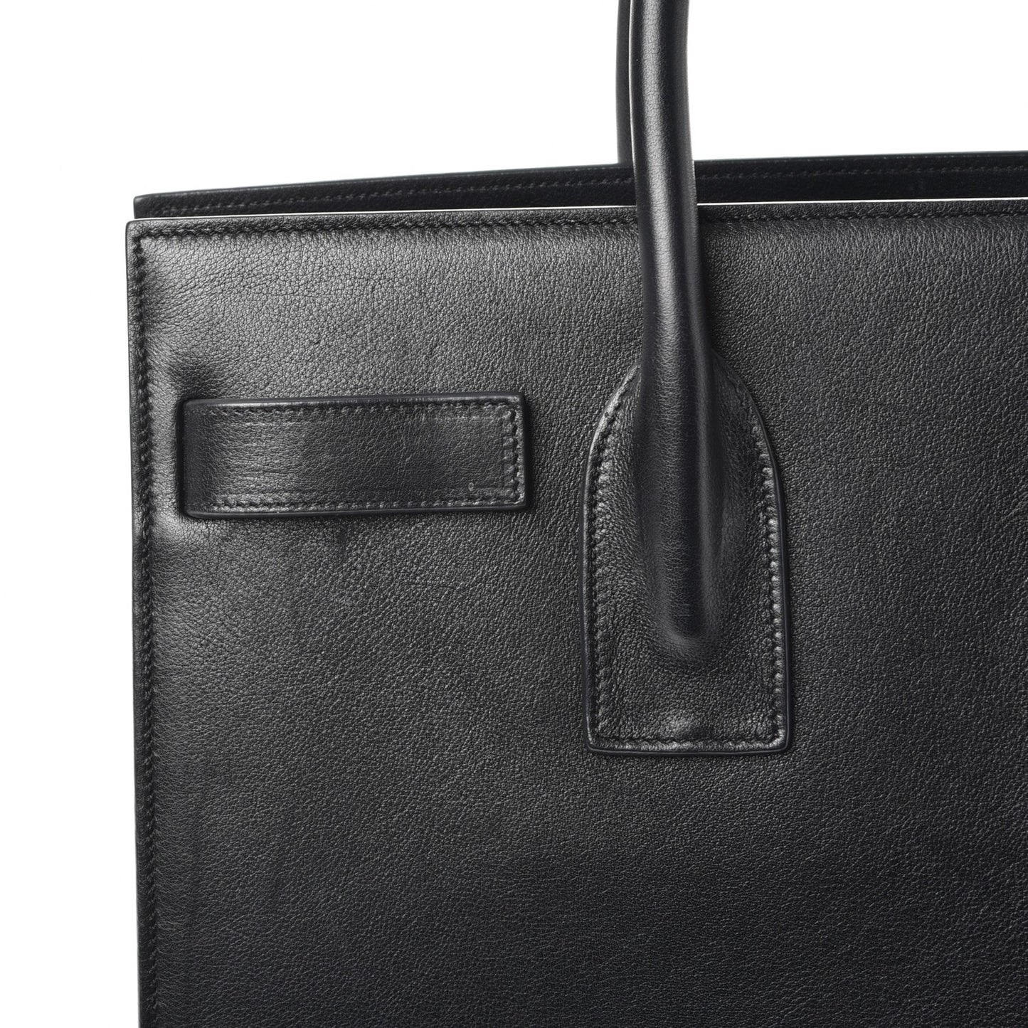 Calfskin Small Sac De Jour Black