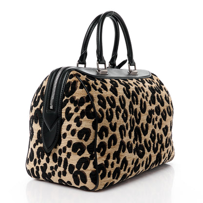Louis Vuitton Jacquard Velvet Leopard Print Stephen Sprouse Speedy 3 of 15