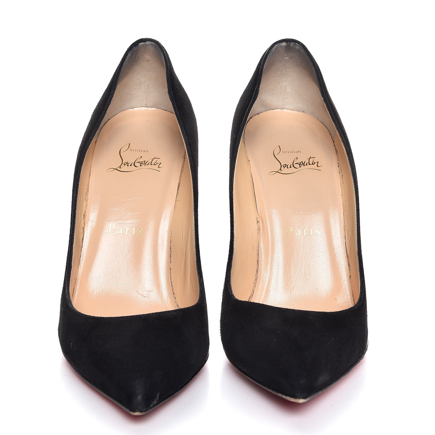 Christian Louboutin Suede Pigalle Follies 100 Pumps 38 Black 2 of 12