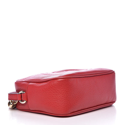 Gucci Pebbled Calfskin Small Soho Disco Bag Tabasco Red 4 of 12