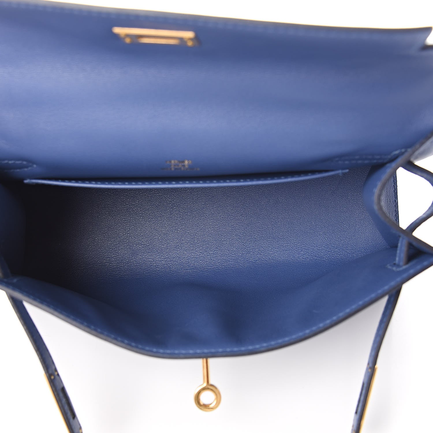 Hermes Swift Kelly Pochette Clutch Bleu Brighton 5 of 31