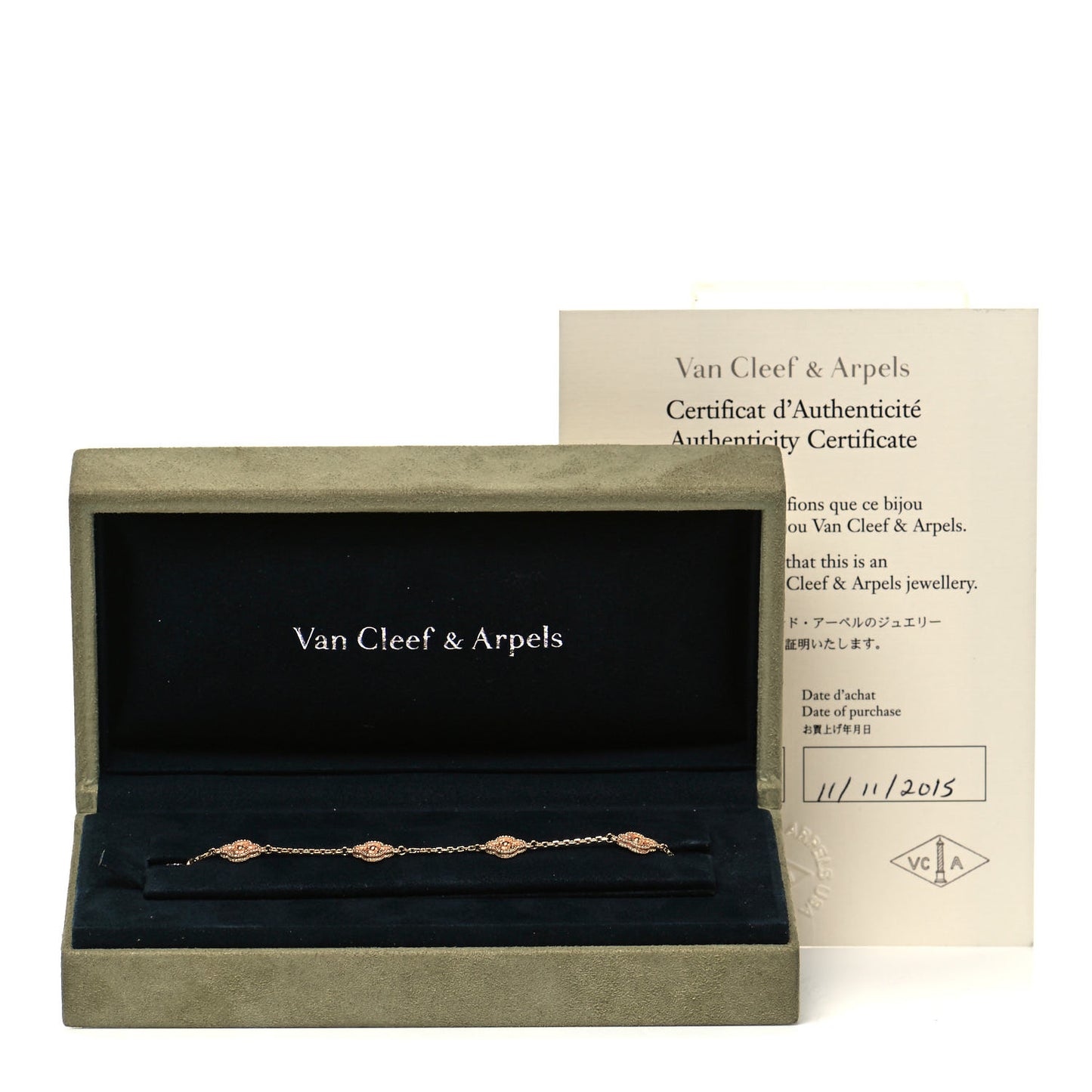 18K Rose Gold 6 Motifs Sweet Alhambra Bracelet