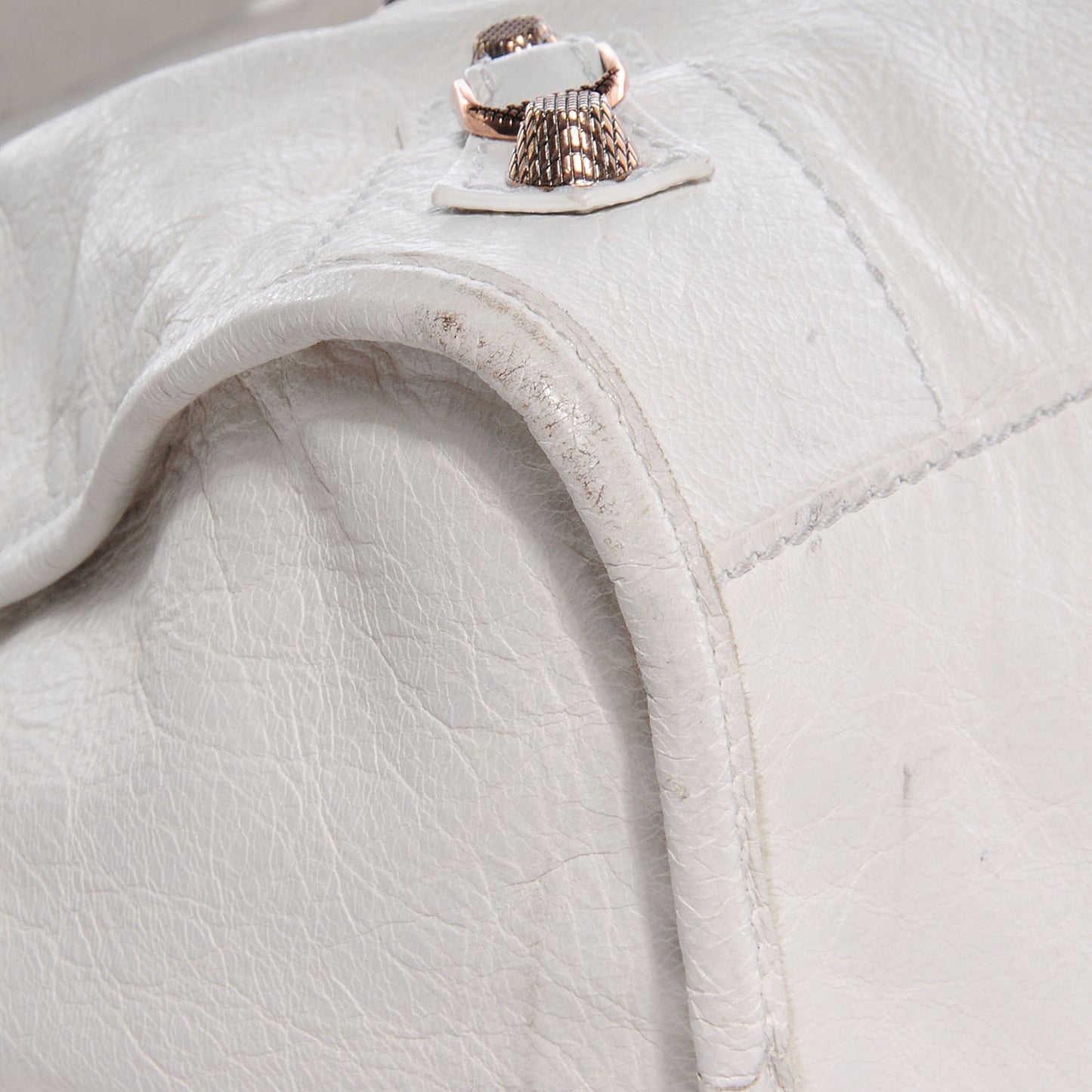 Agneau Giant 12 Rose Gold Hardware City White