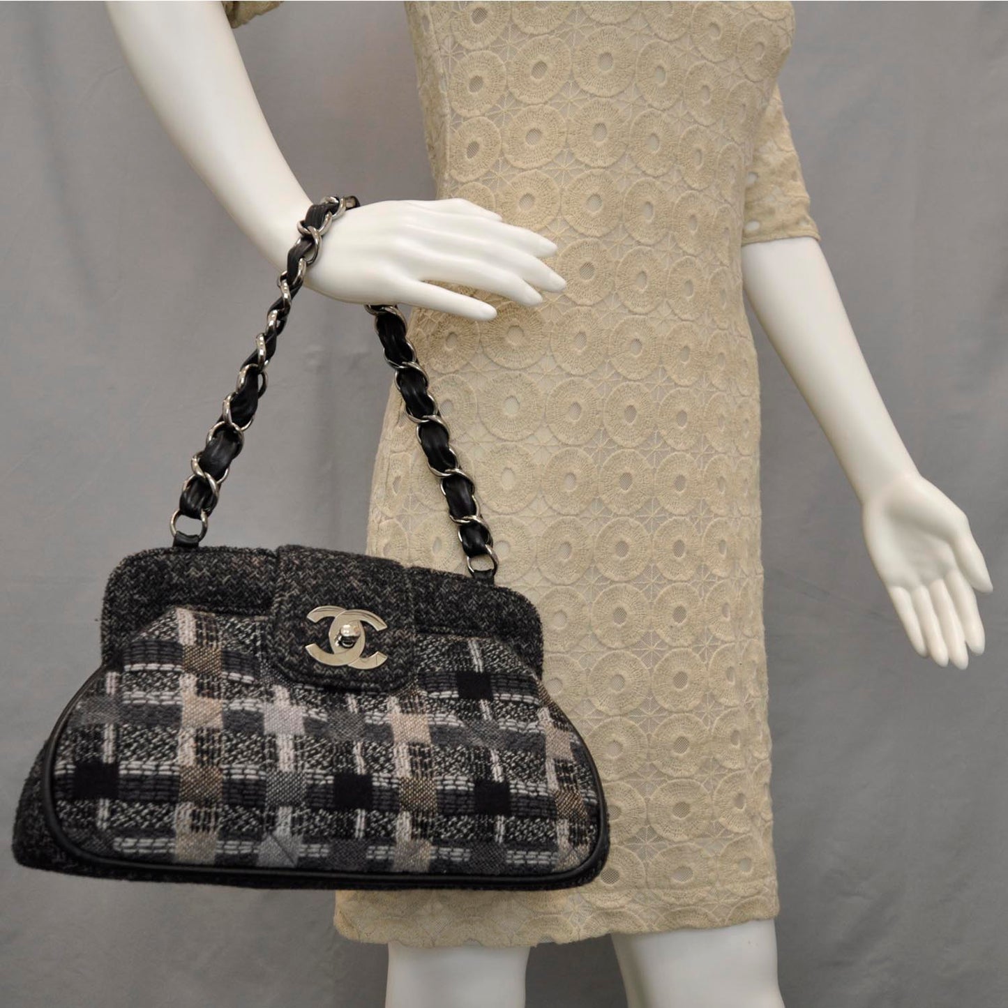 Tweed Frame Bag