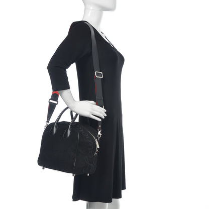 Christian Louboutin Suede Calfskin Small Marie Jane Top Handle Black 2 of 14