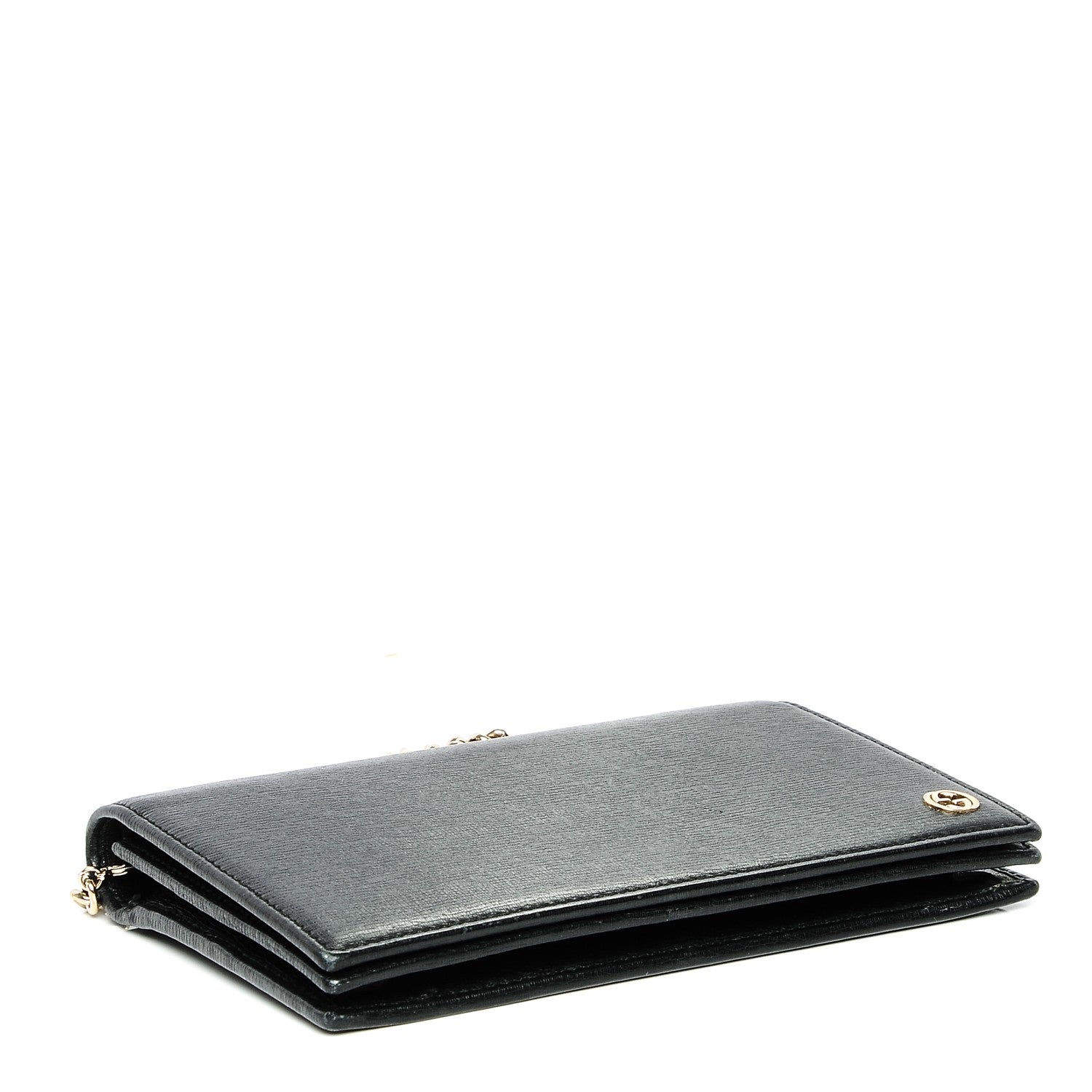 Gucci Textured Calfskin Medium Betty Chain Wallet Black 4 of 5