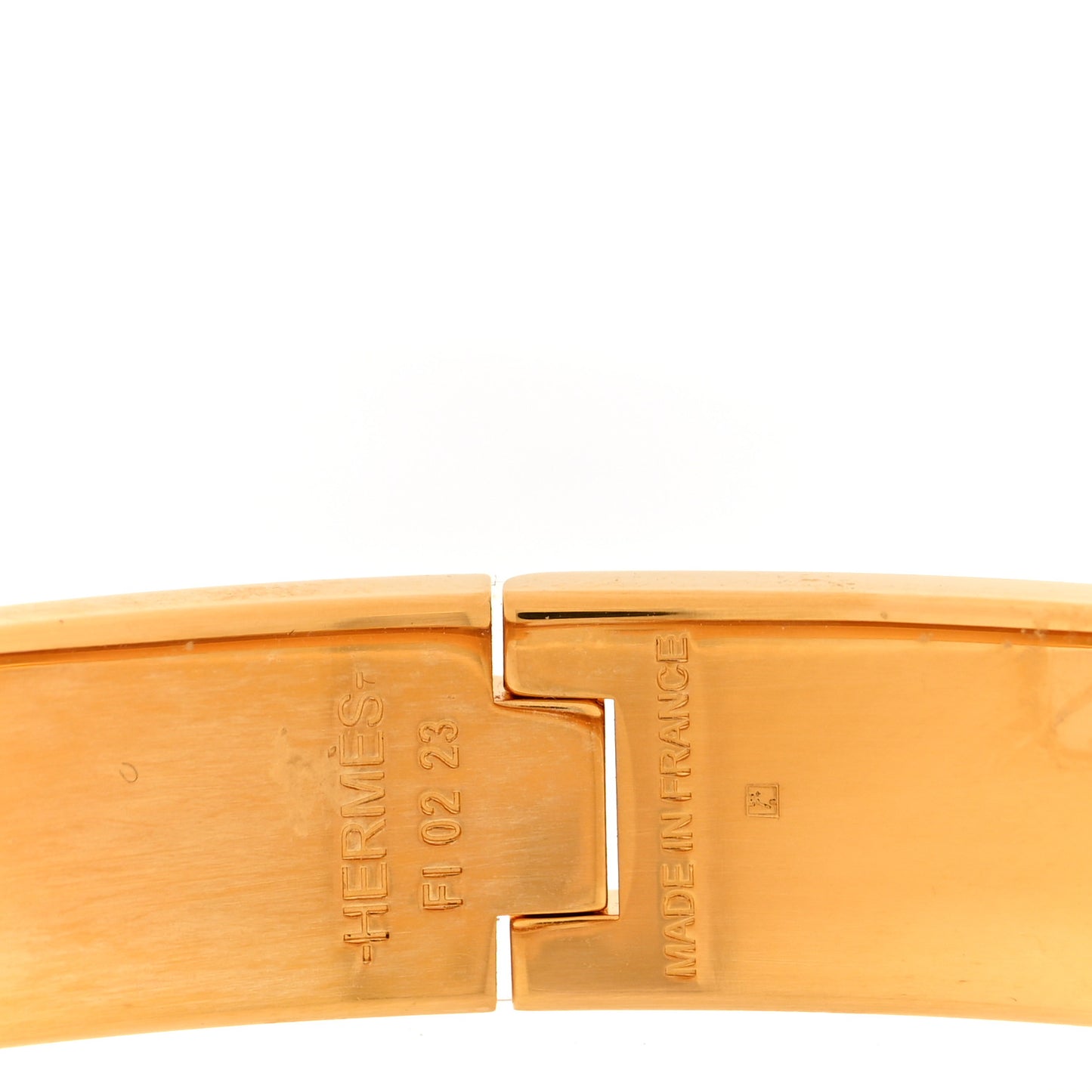 Enamel Narrow Clic Clac H Bracelet GM Black
