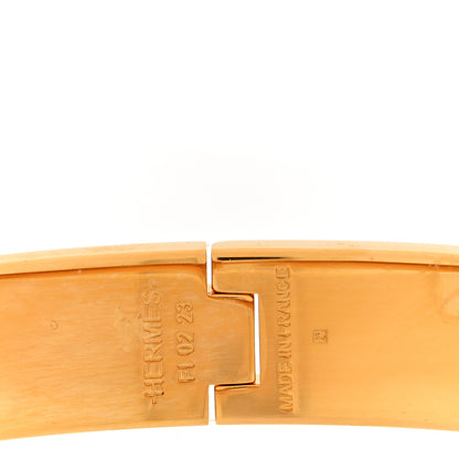 Hermes Enamel Narrow Clic Clac H Bracelet GM Black 4 of 5