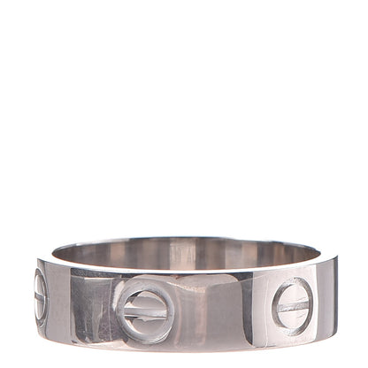 Cartier 18K White Gold 5.5mm LOVE Ring 57 8 3 of 6