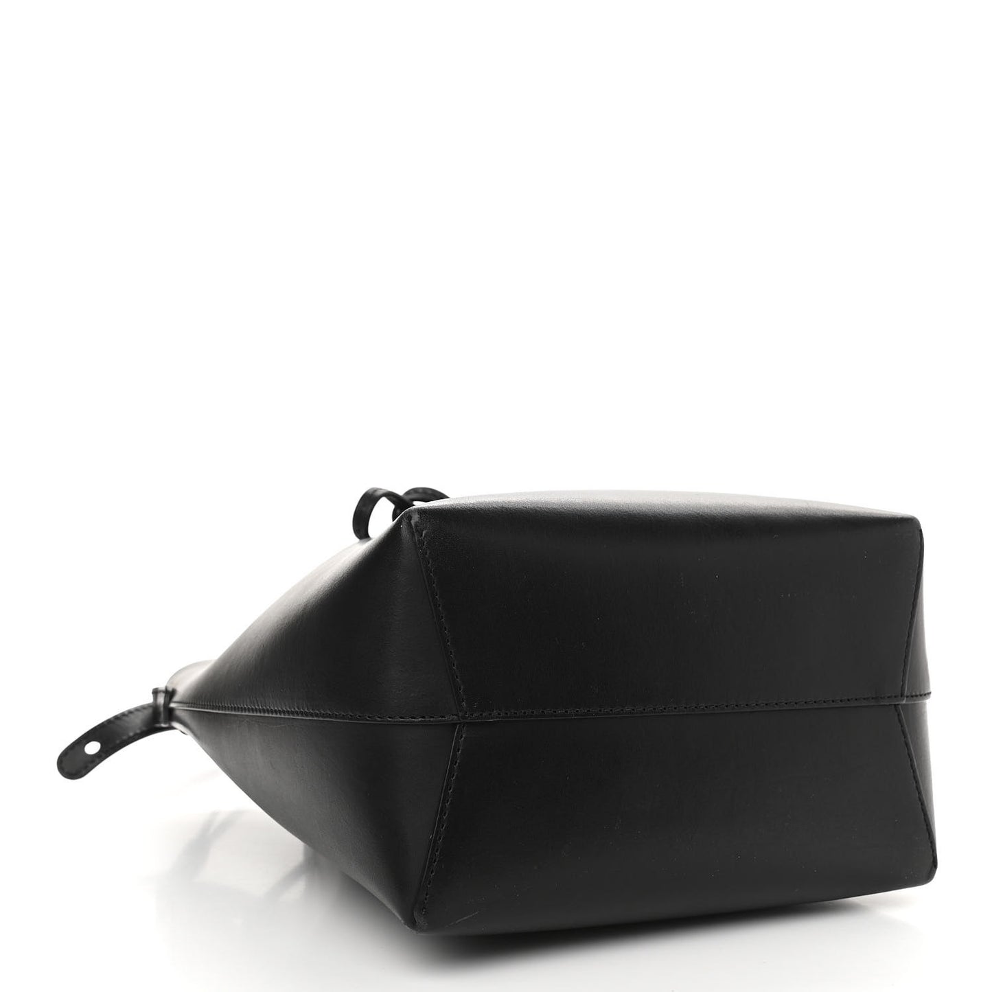 Calfskin Mini Bucket Bag Black Flamma