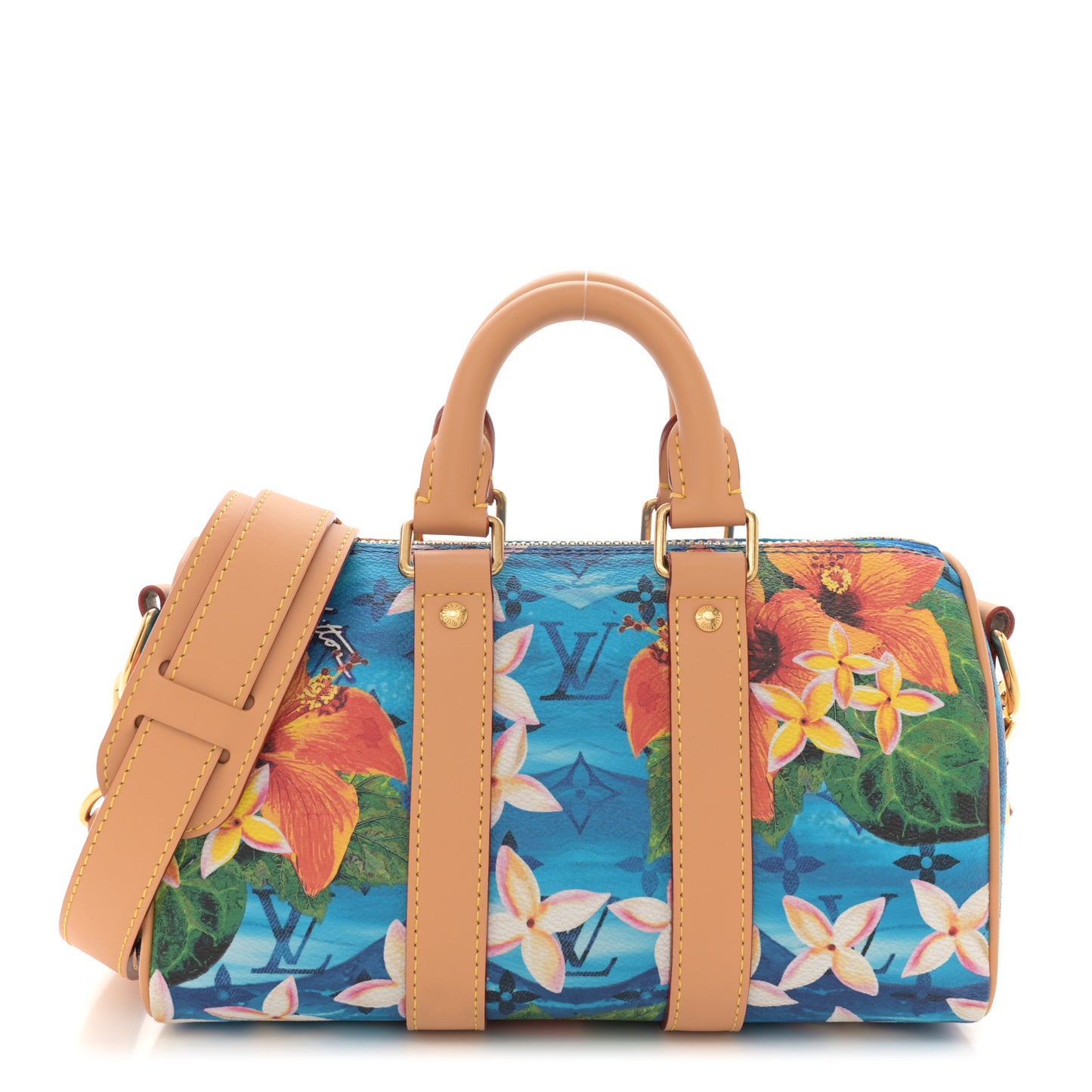 Monogram Surfin' Keepall Bandouliere 25 Bright Blue