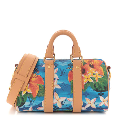 Louis Vuitton Monogram Surfin' Keepall Bandouliere 25 Bright Blue 1 of 12