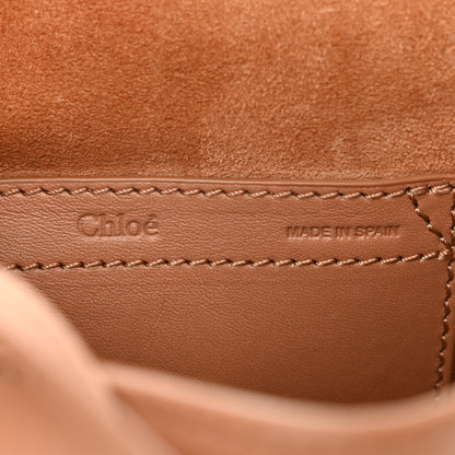 Chloe Smooth Calfskin Braided Small Marcie Saddle Bag Light Tan 6 of 12