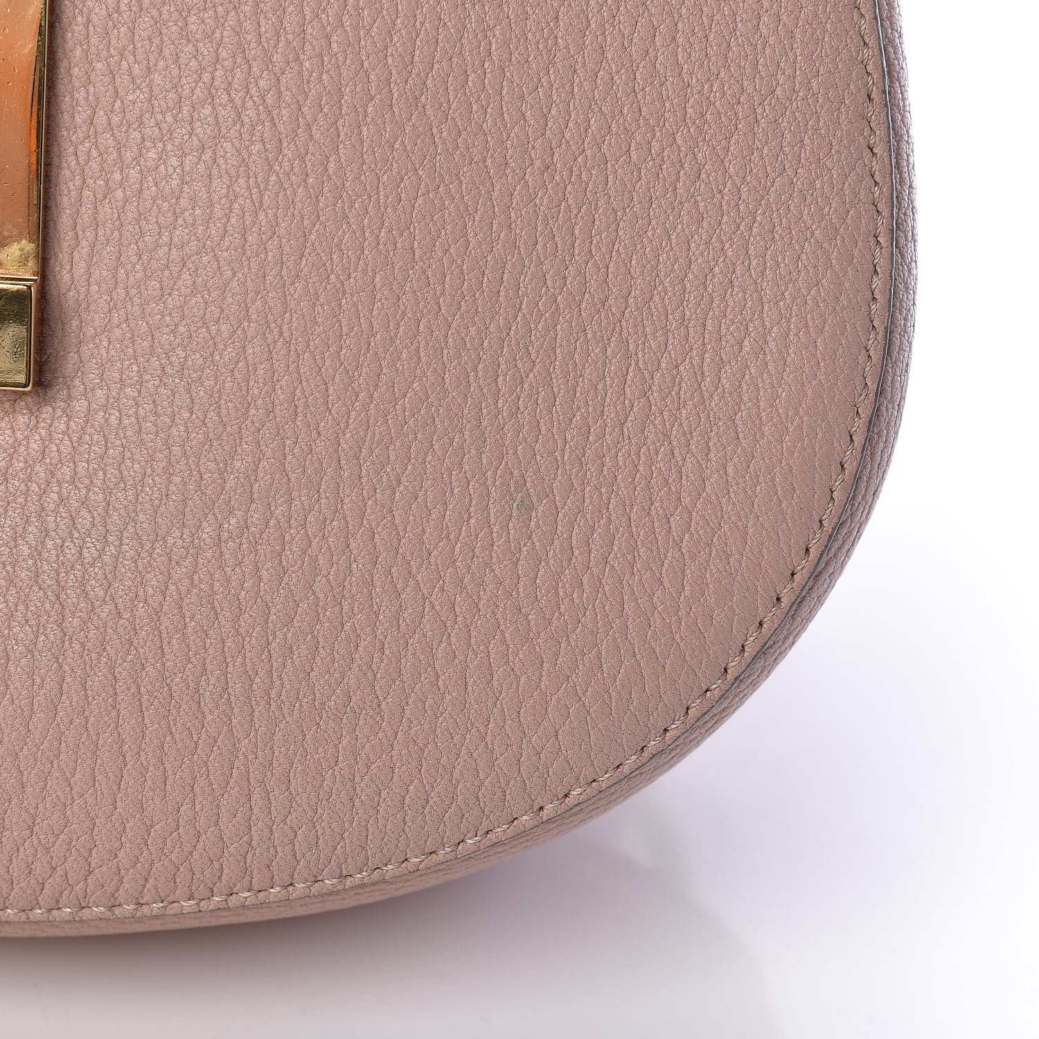 Chloe Grained Lambskin Drew Shoulder Bag Cement Pink 12 of 15