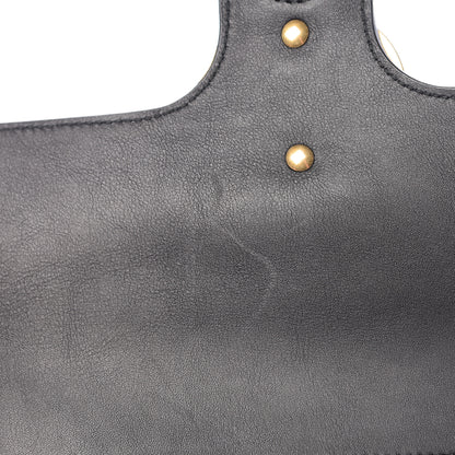 Gucci Suede Pearly GG Marmont Clutch Black 8 of 10