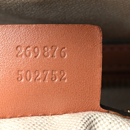 Gucci Monogram Vintage Web Small Boston Beige 7 of 9