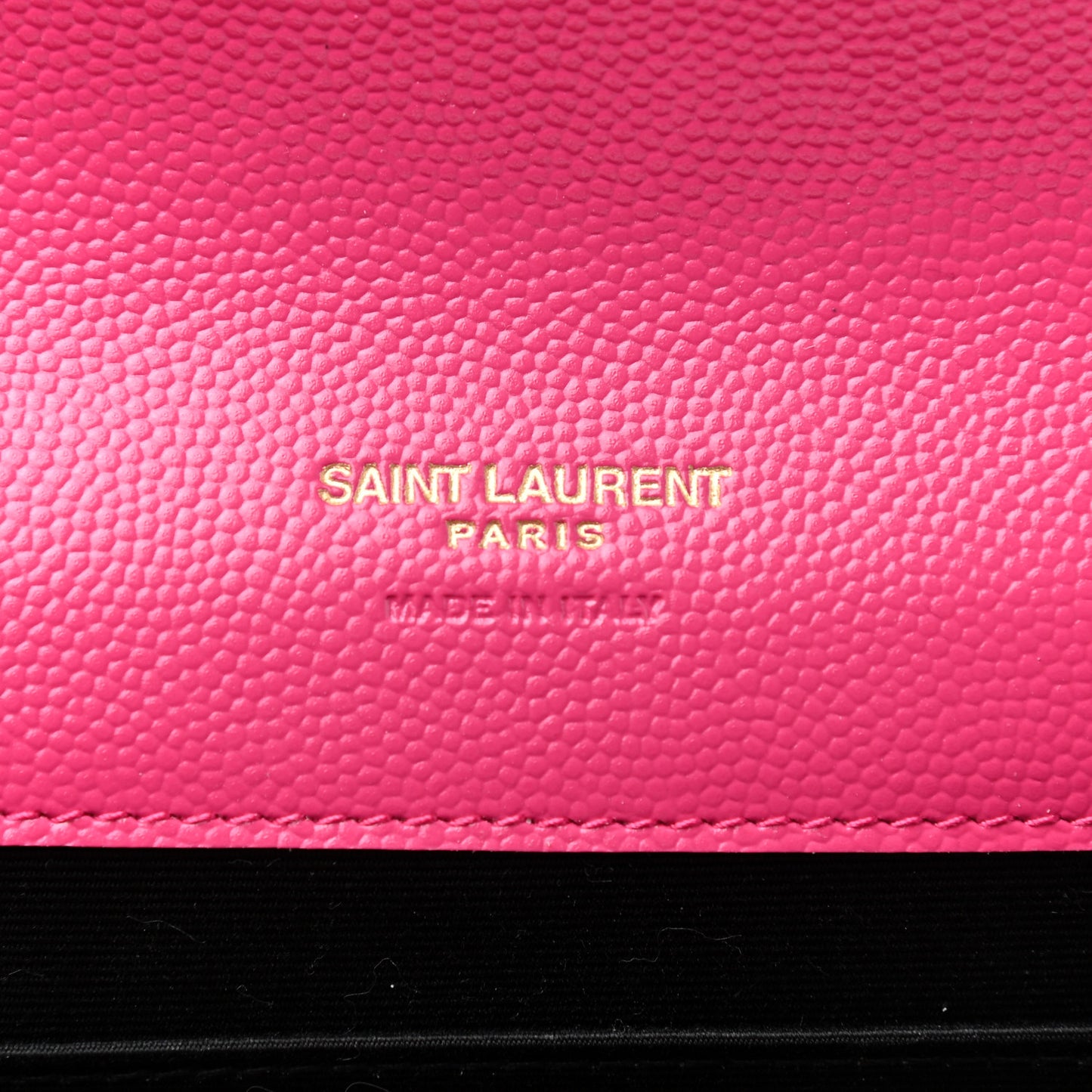 Grain De Poudre Matelasse Chevron Monogram Envelope Clutch Fuxia Couture