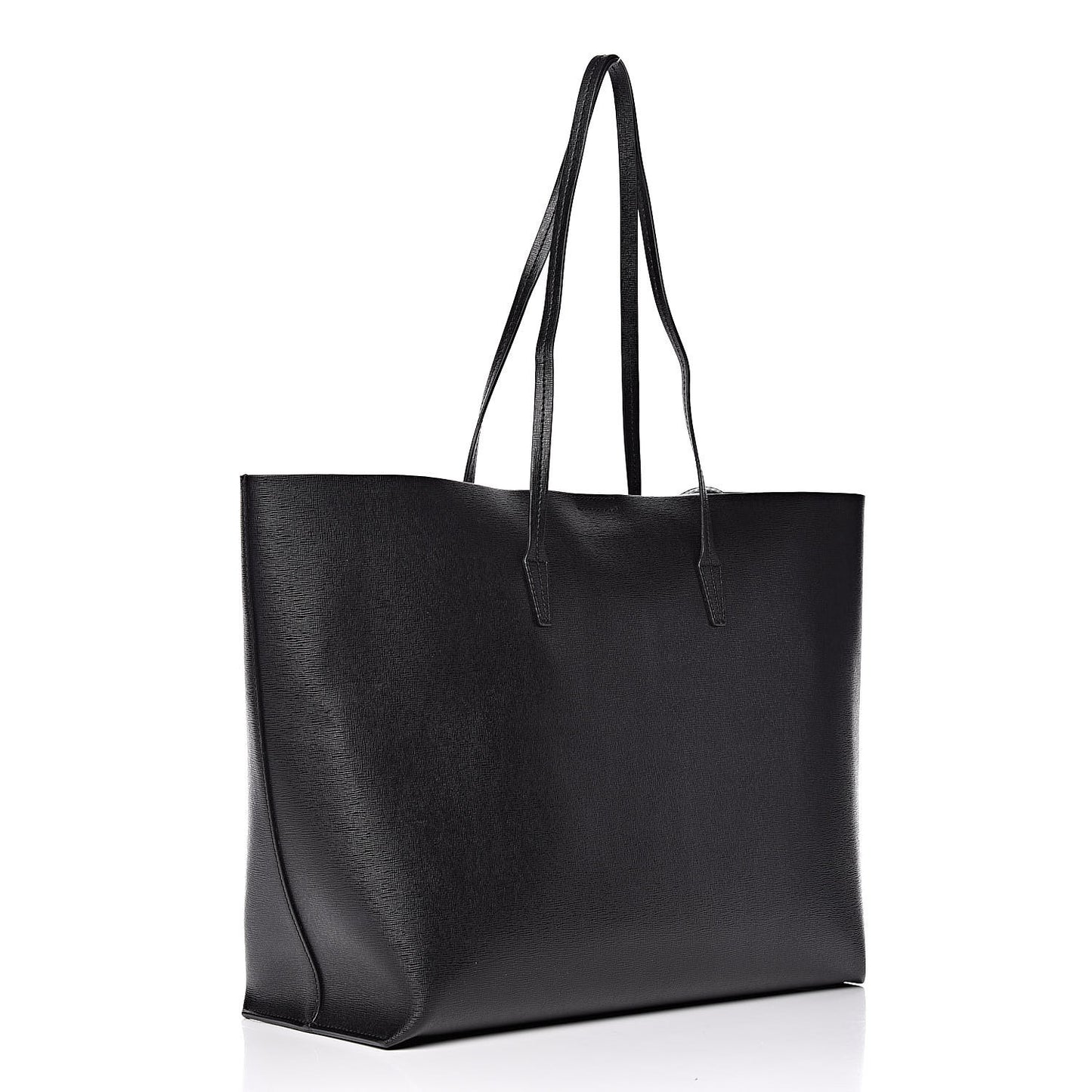 Grained Calfskin Palazzo Medusa Tote Black