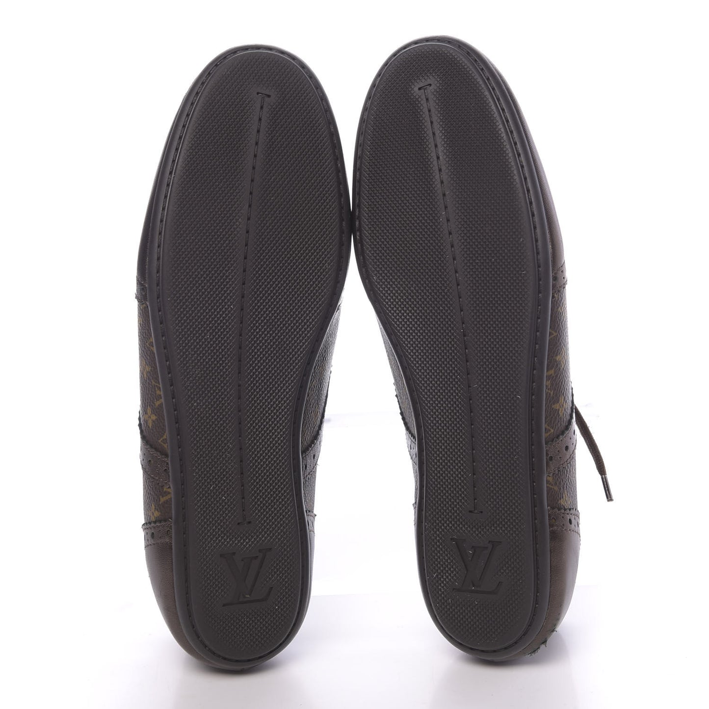 Calfskin Monogram Lyrics Sneakers 39.5 Bronze
