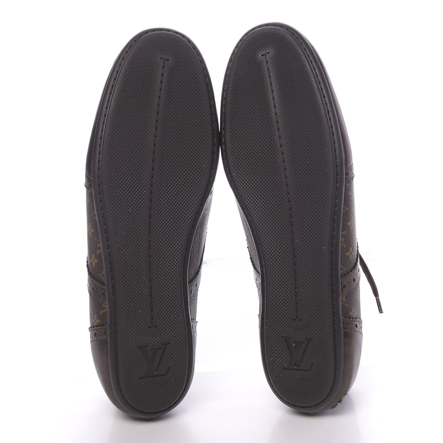 Louis Vuitton Calfskin Monogram Lyrics Sneakers 39.5 Bronze 5 of 9