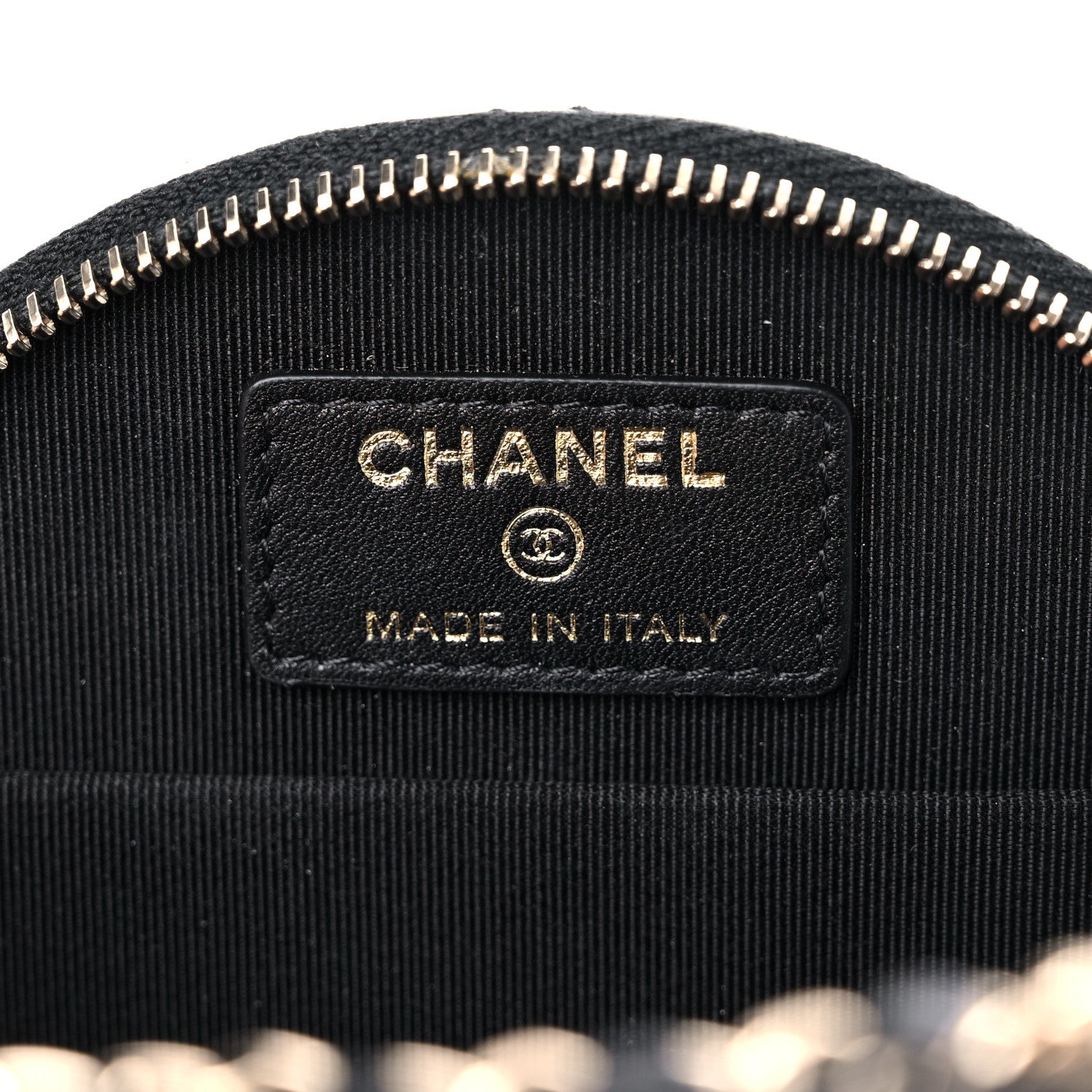 Chanel Caviar Quilted Round Handle With Care Vanity With Chain Black 7 of 11