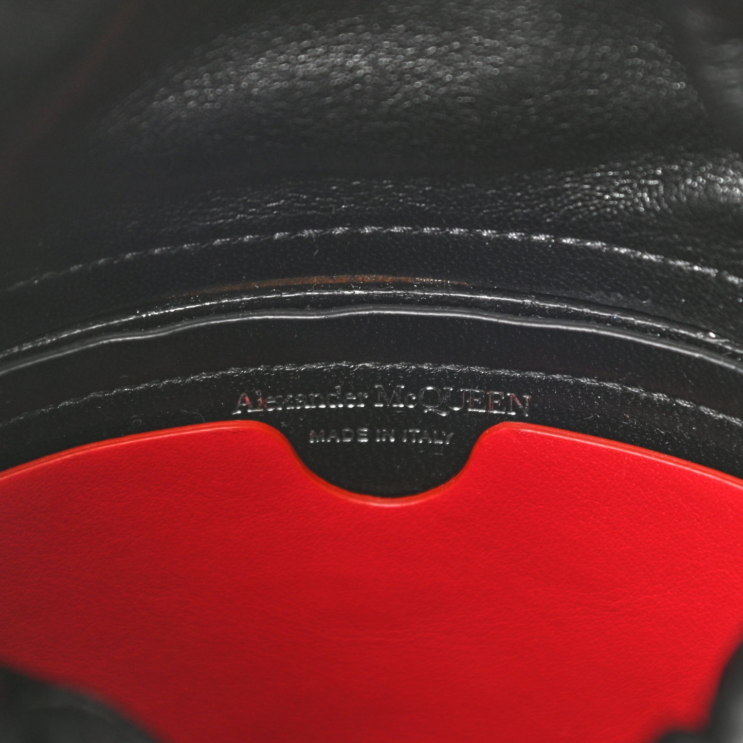 Calfskin The Soft Curve Drawstring Bag Black