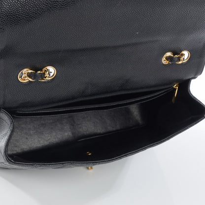 Chanel Caviar Quilted Jumbo Single Flap Black 5 of 8