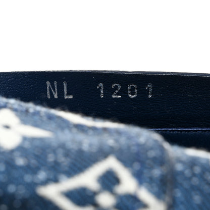 Louis Vuitton Denim Monogram Silhouette Ankle Boots 38 Navy Blue 8 of 10