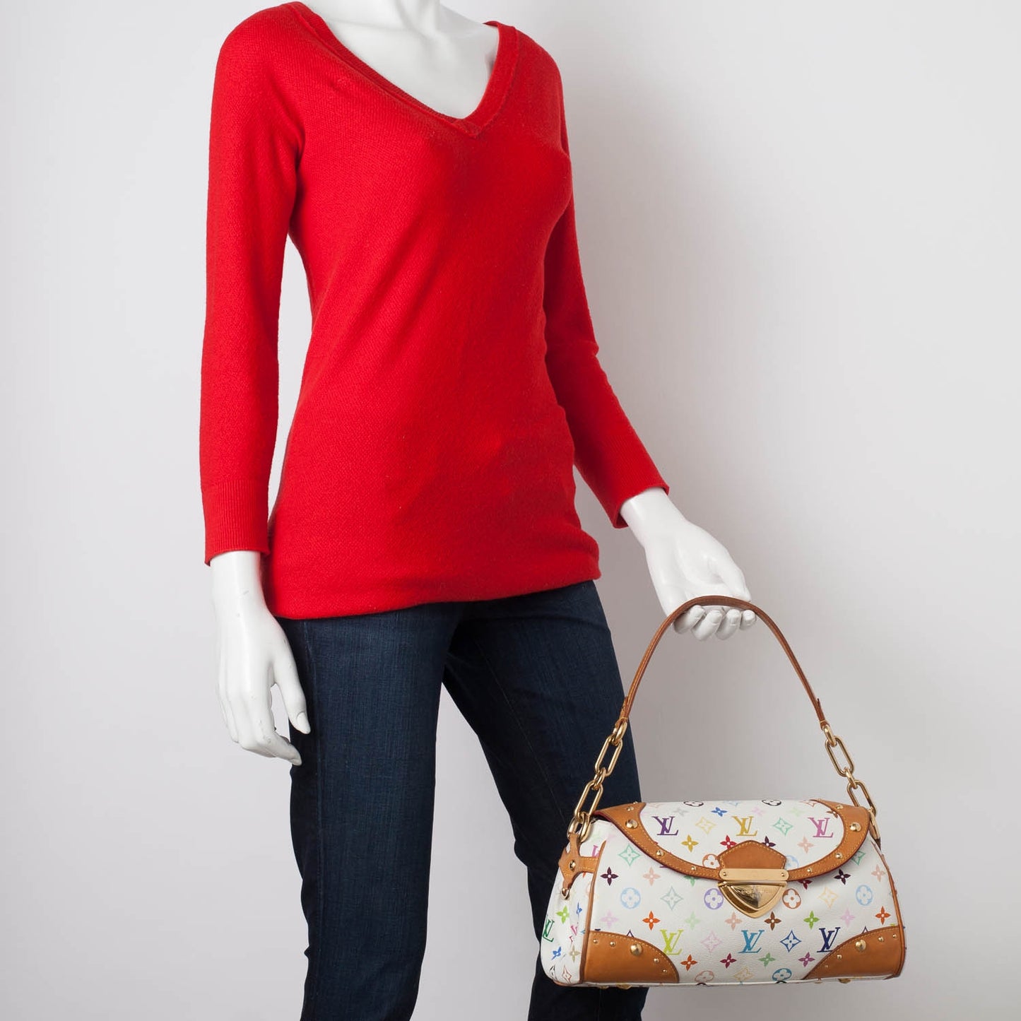Monogram Multicolor Beverly MM White