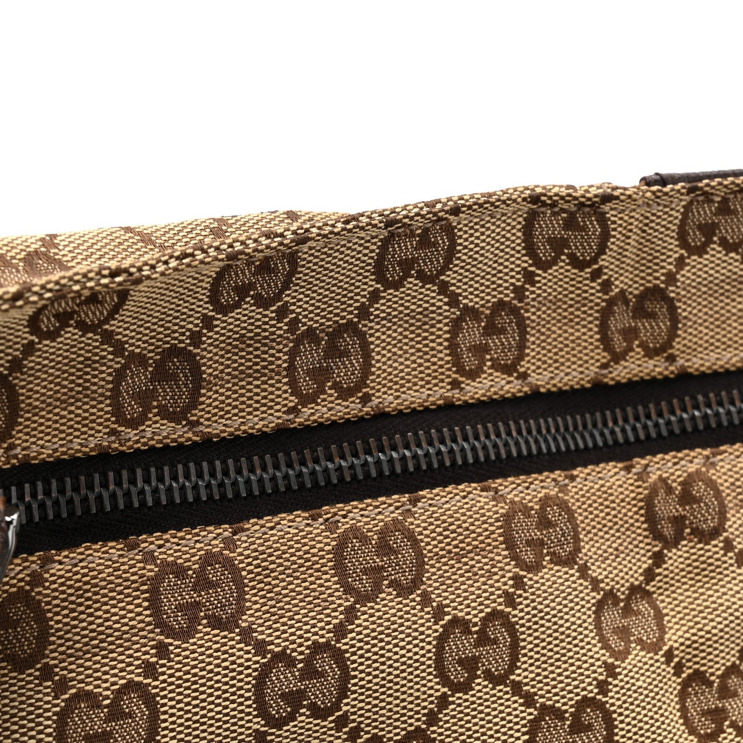 Gucci GG Monogram Double Pocket Belt Bag Dark Brown 14 of 15