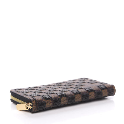 Louis Vuitton Damier Paillettes Zippy Wallet Black 4 of 7