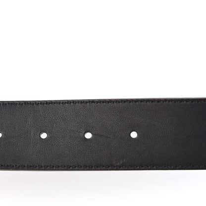 Gucci Textured Calfskin Double G 40mm Belt 75 30 Black 7 of 8